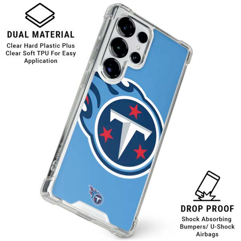 NFL Tennessee Titans Large Logo Galaxy S25 Ultra Clear Case